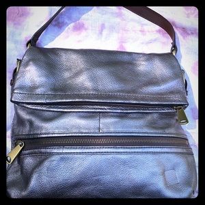 Fossil shoulder bag - platinum color -nice !